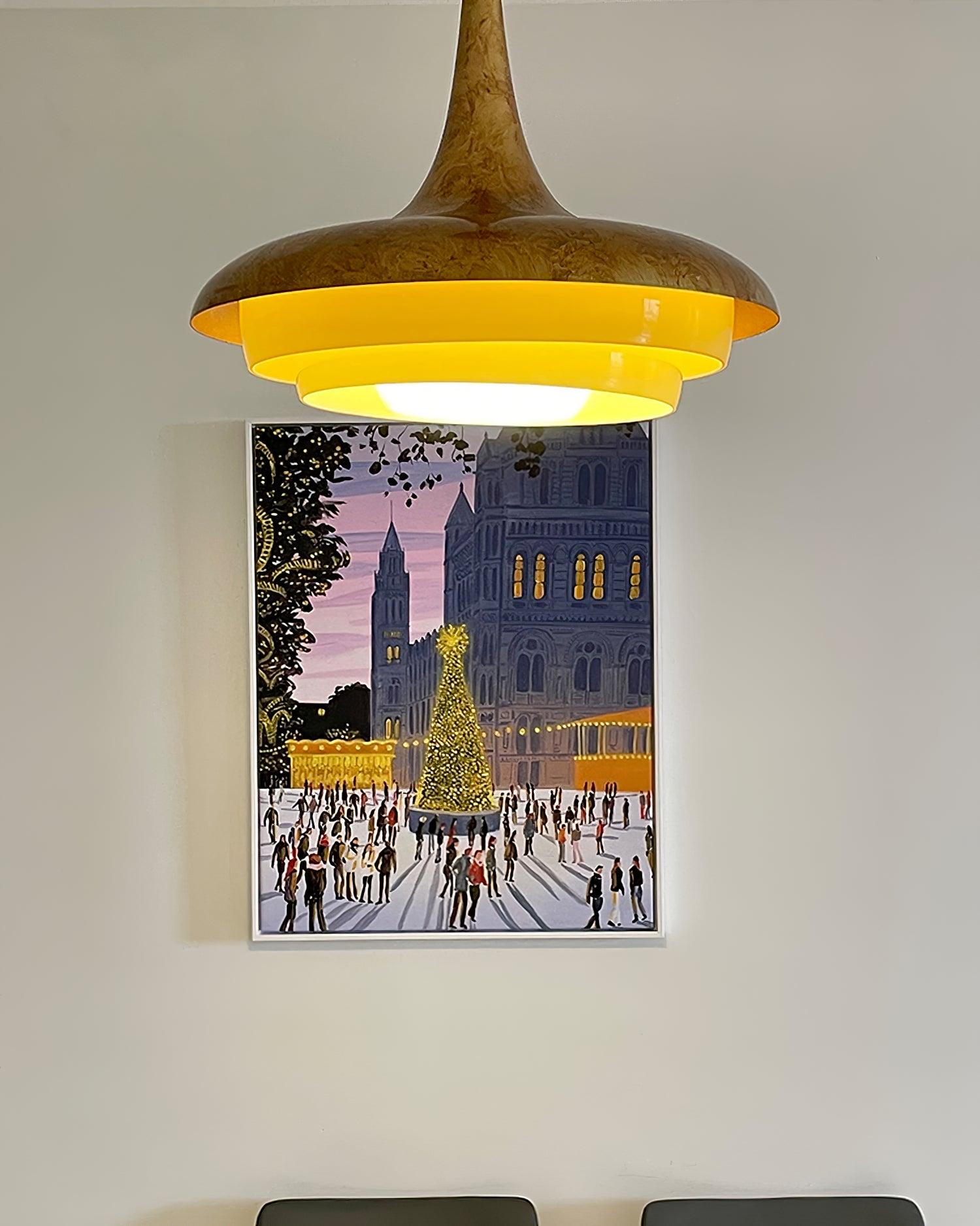 Blossom Pendant Light Dia 17.7″ x H 11.8″ / Dia 45cm x H 30cm / Gold & Creamy yellow Pendant light