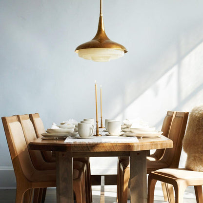 Blossom Pendant Light Dia 17.7″ x H 11.8″ / Dia 45cm x H 30cm / Gold & Creamy yellow Pendant light