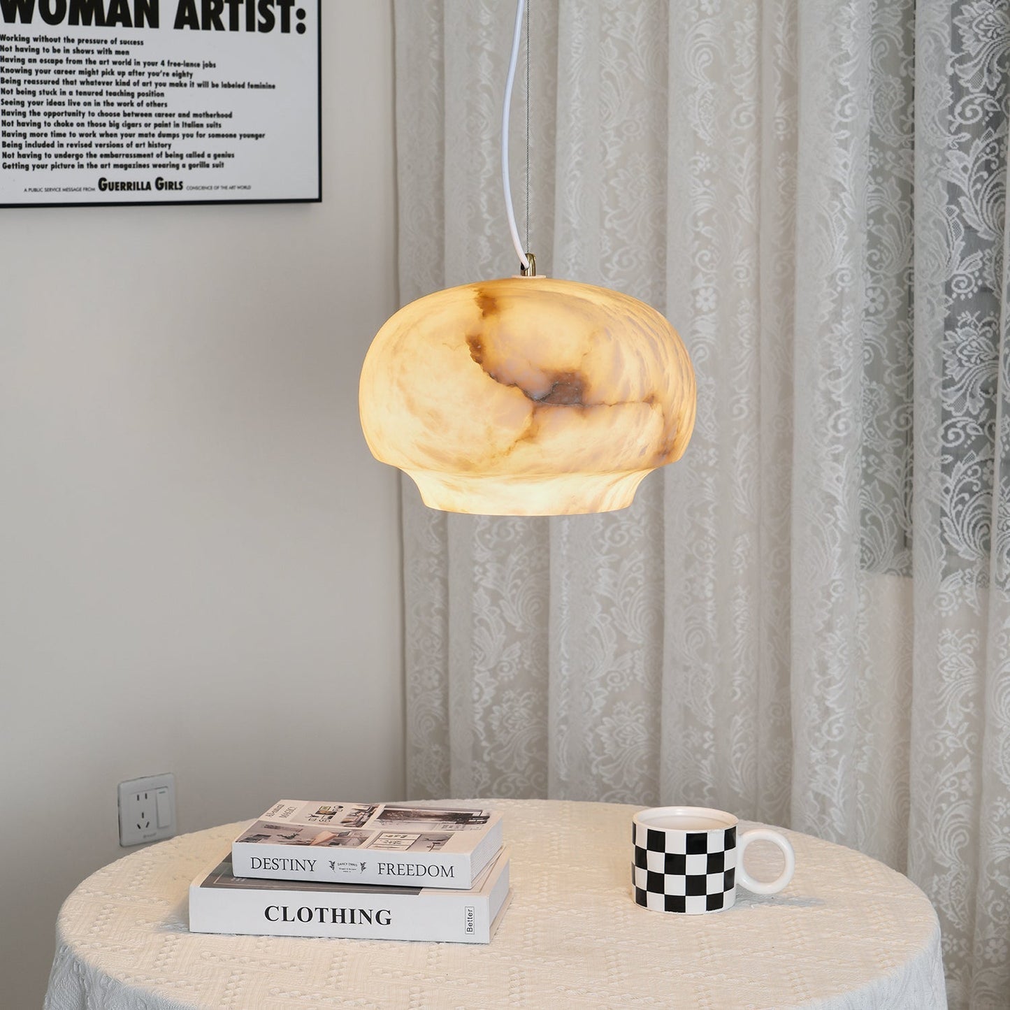 Camille Alabaster Pendant Lamp Pendant light