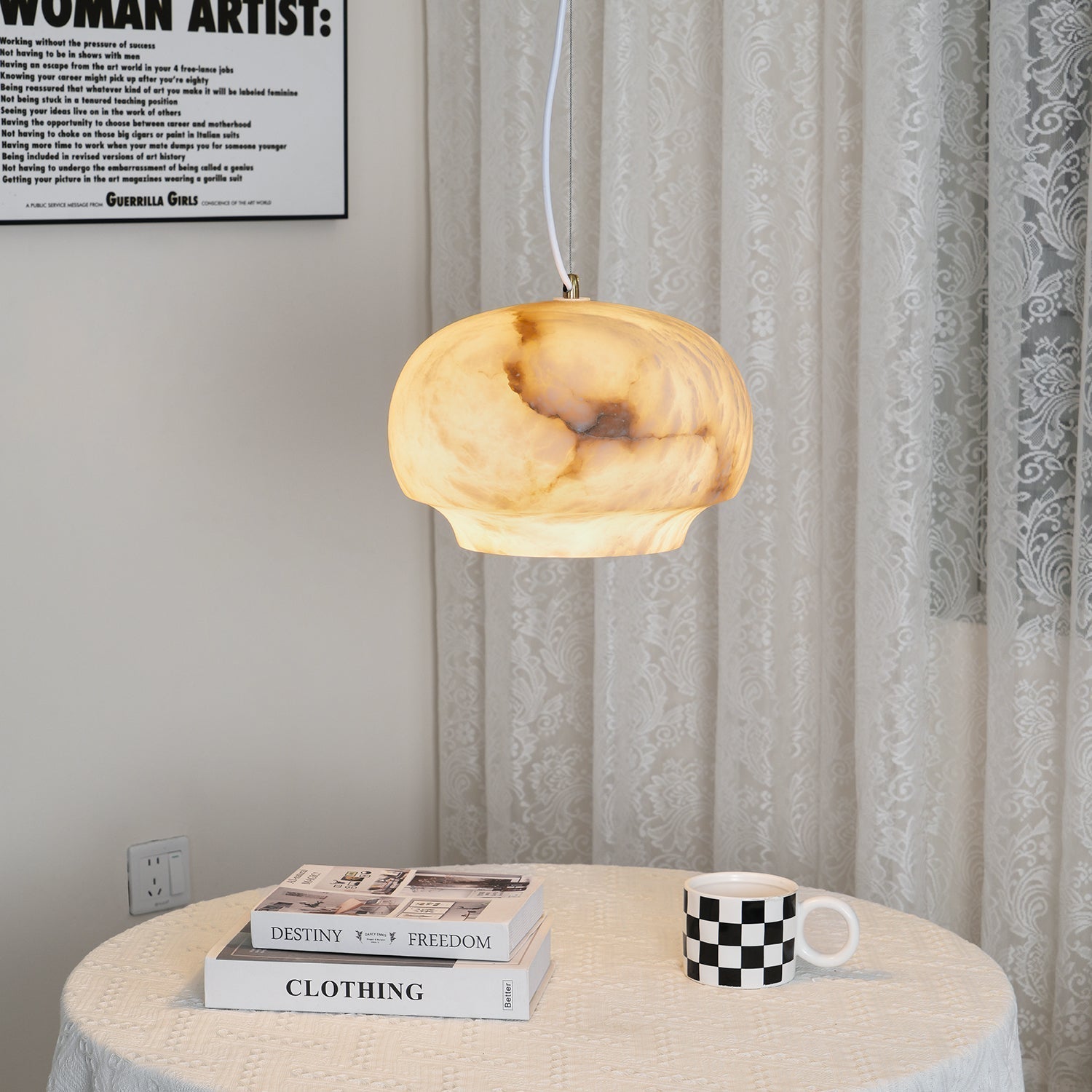 Camille Alabaster Pendant Lamp Pendant light