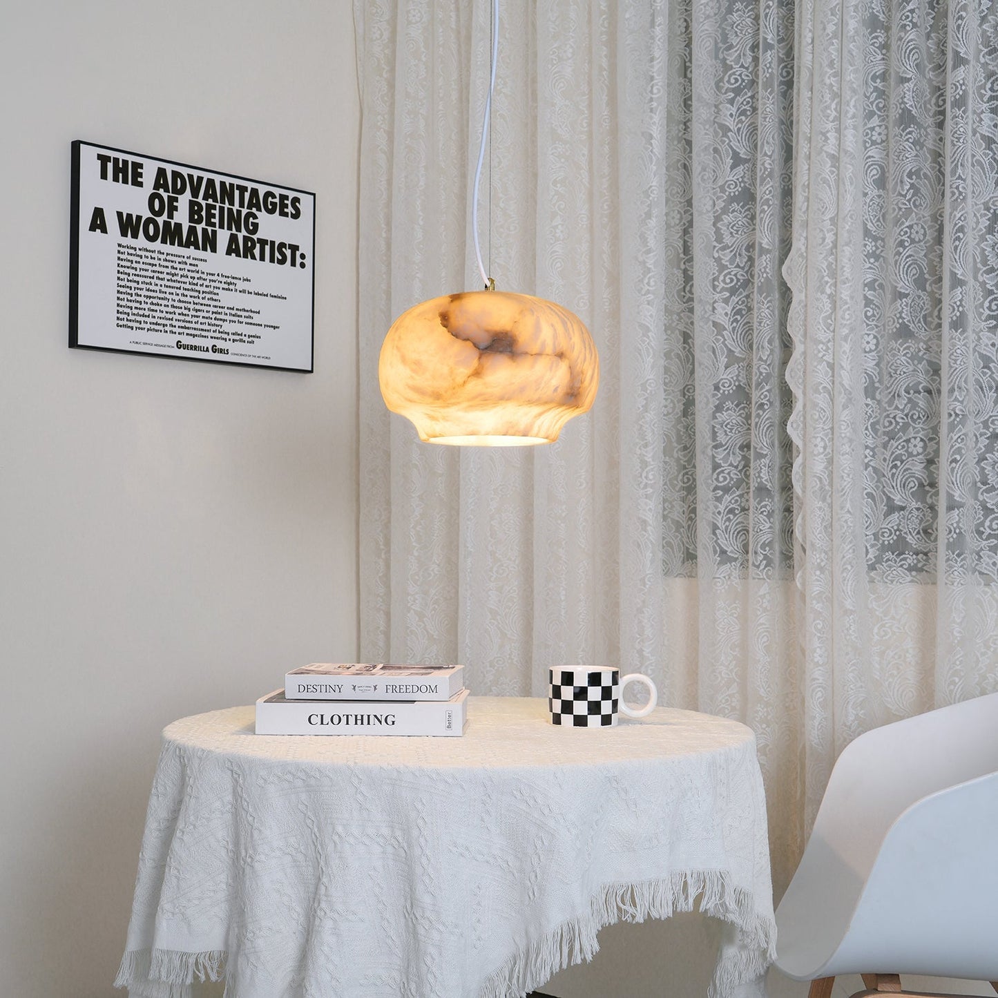 Camille Alabaster Pendant Lamp Pendant light