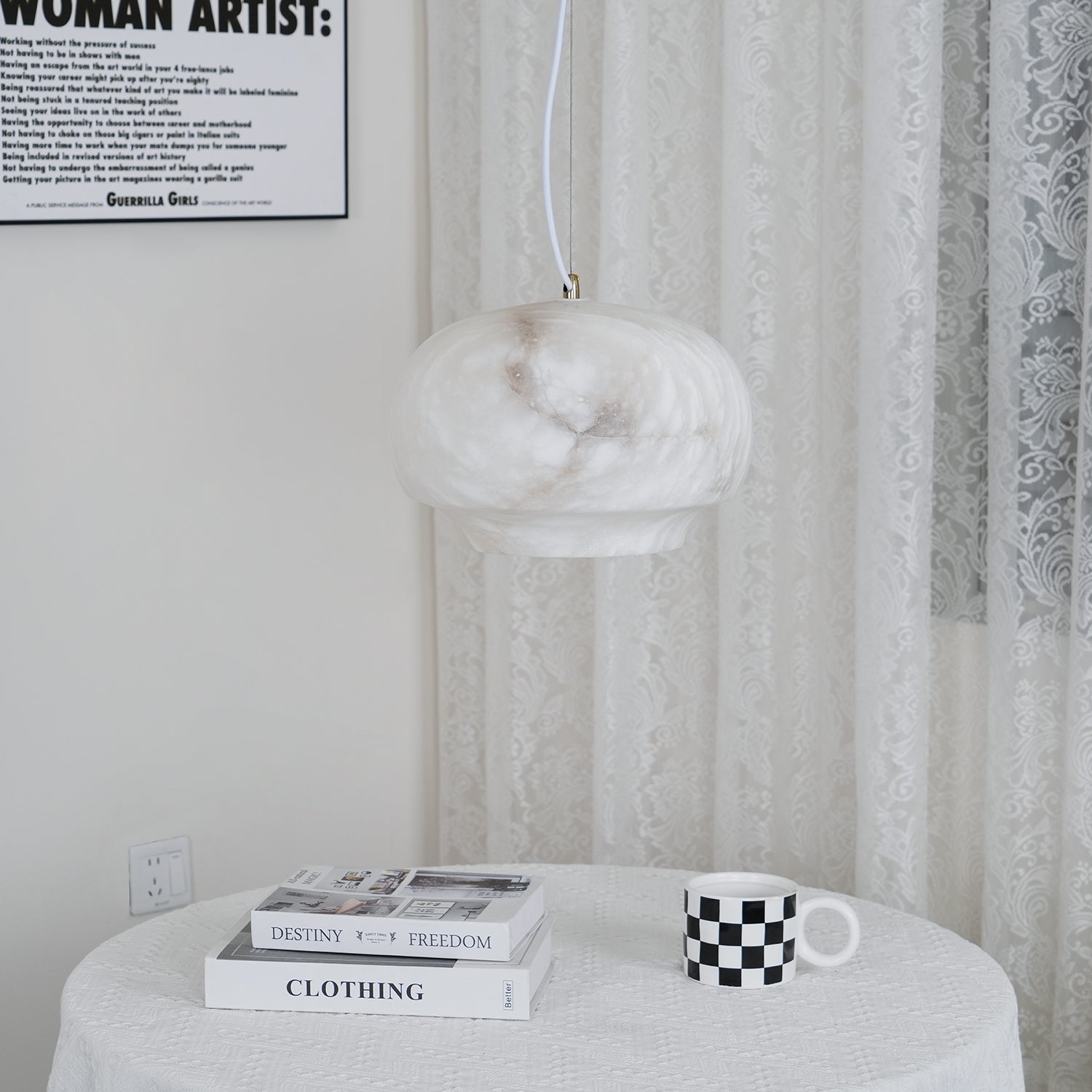 Camille Alabaster Pendant Lamp Pendant light