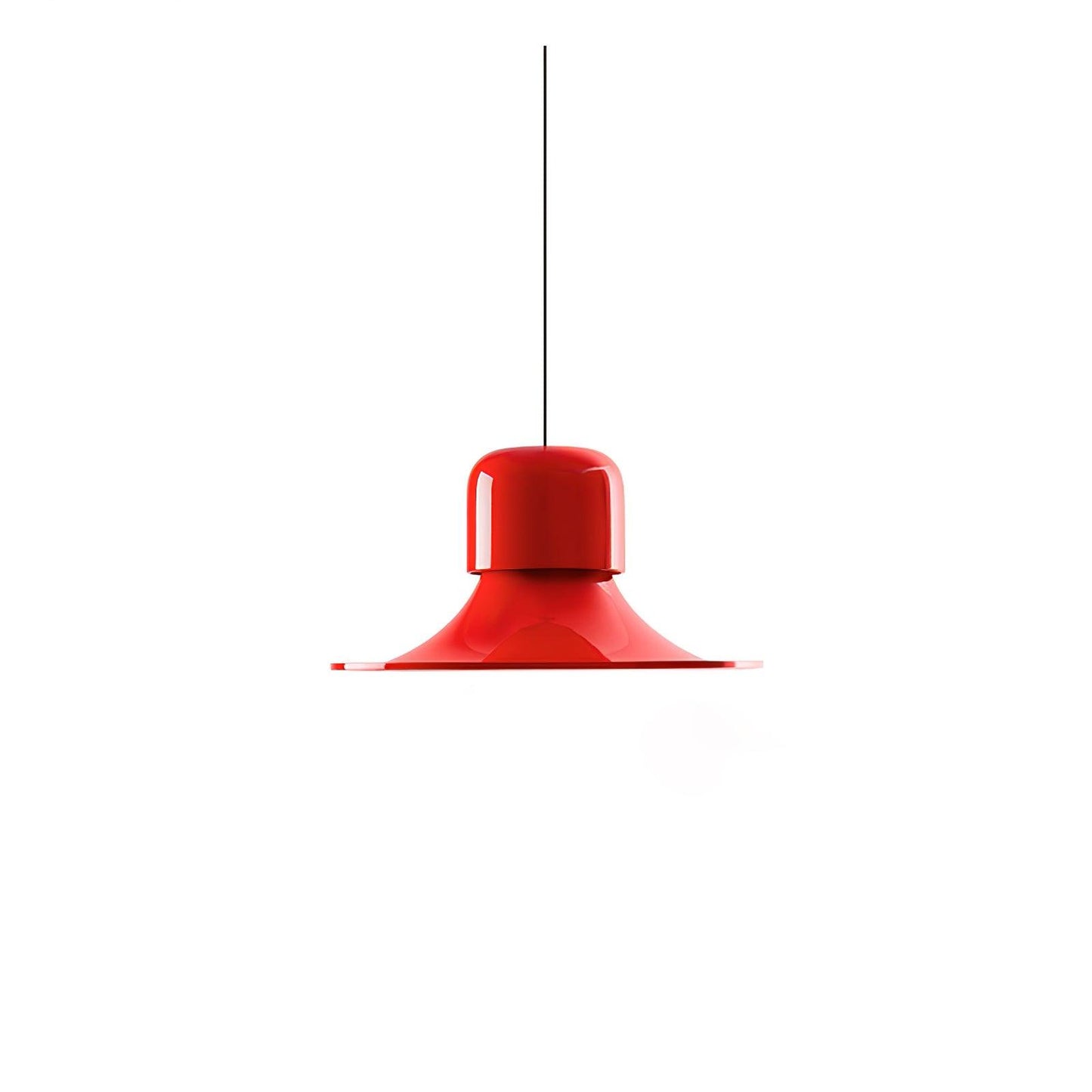 Campana Pendant Light Dia 25.2″ x H 12.8″ / Dia 64cm x H 32.6cm / Red / Warm White Pendant light