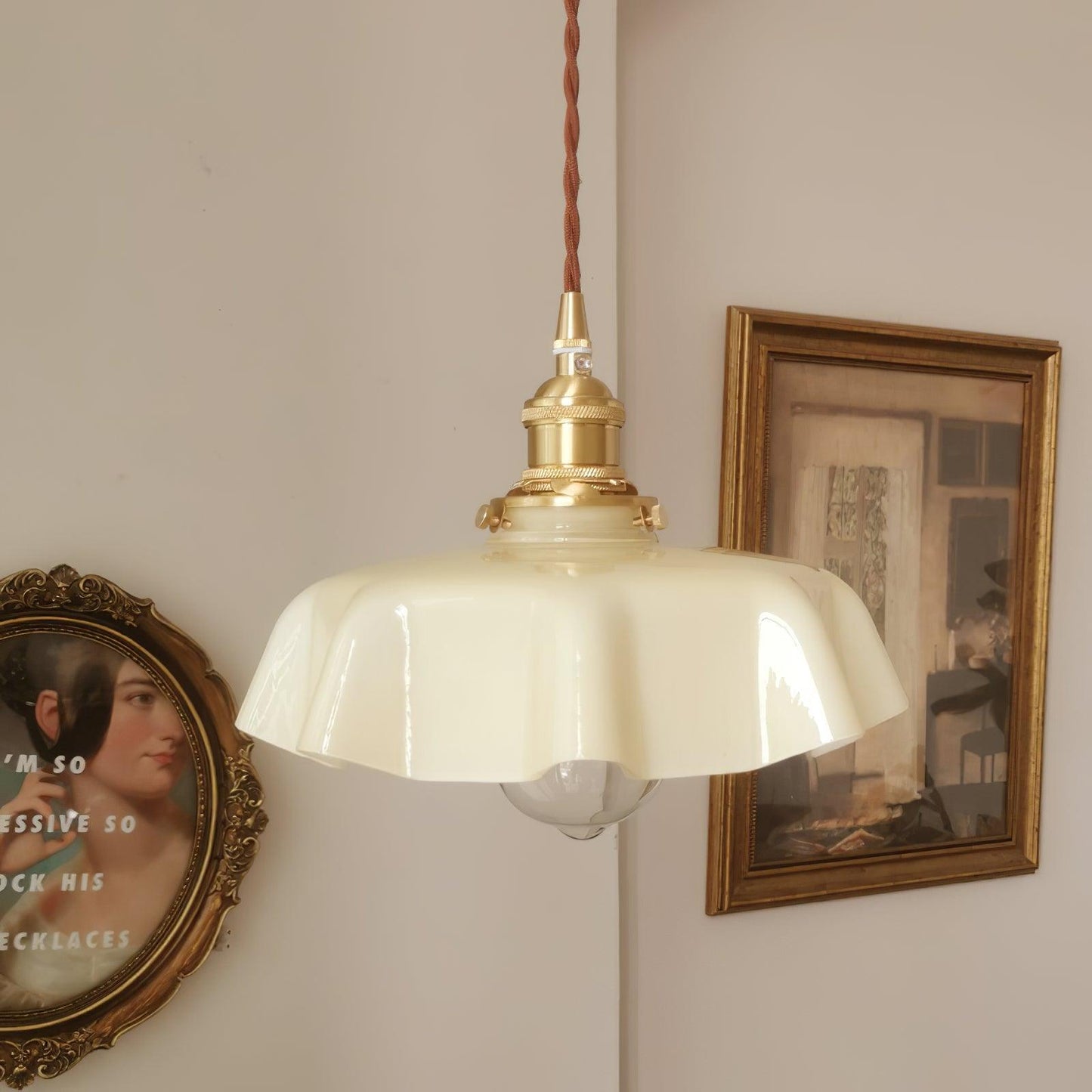 French Flower Pendant Swag Light Pendant light