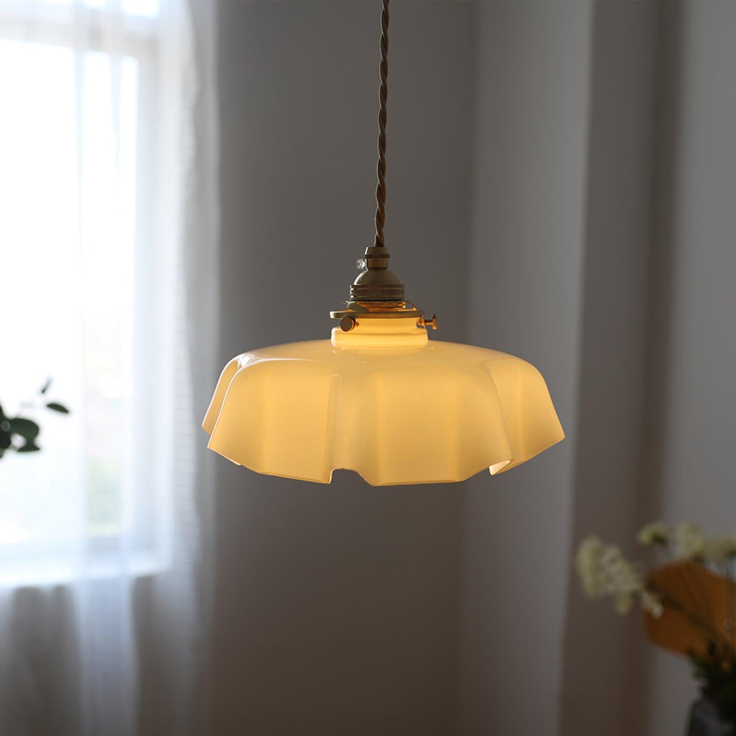French Flower Pendant Swag Light Pendant light