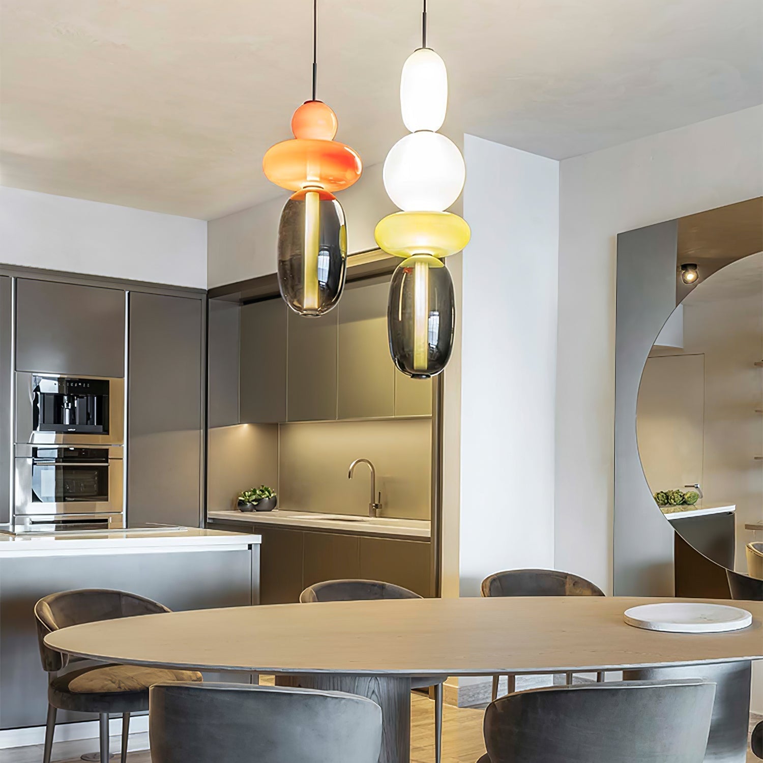 Candied Glass Combo Pendant Light Pendant light