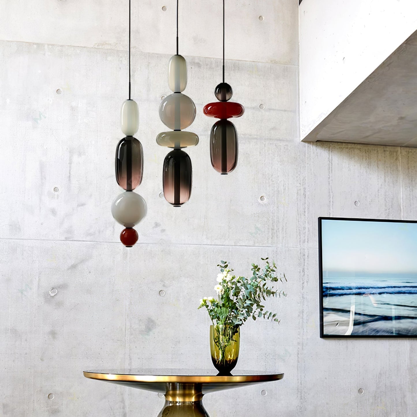Candied Glass Combo Pendant Light Pendant light