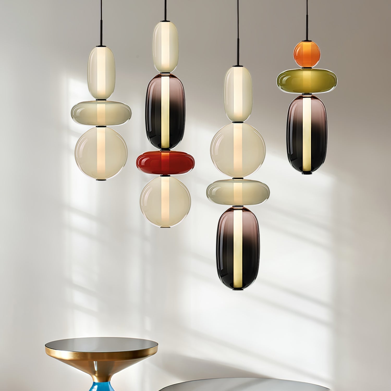 Candied Glass Combo Pendant Light Pendant light
