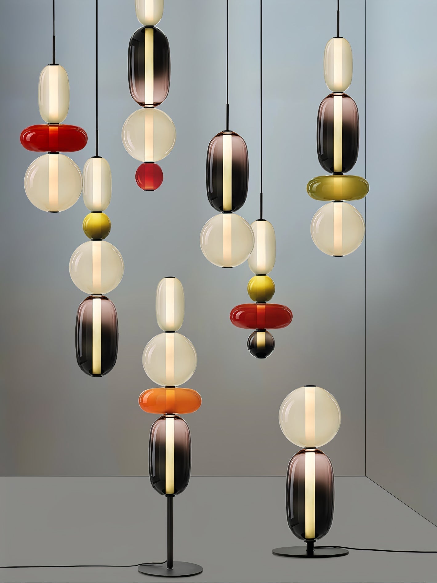 Candied Glass Combo Pendant Light Pendant light