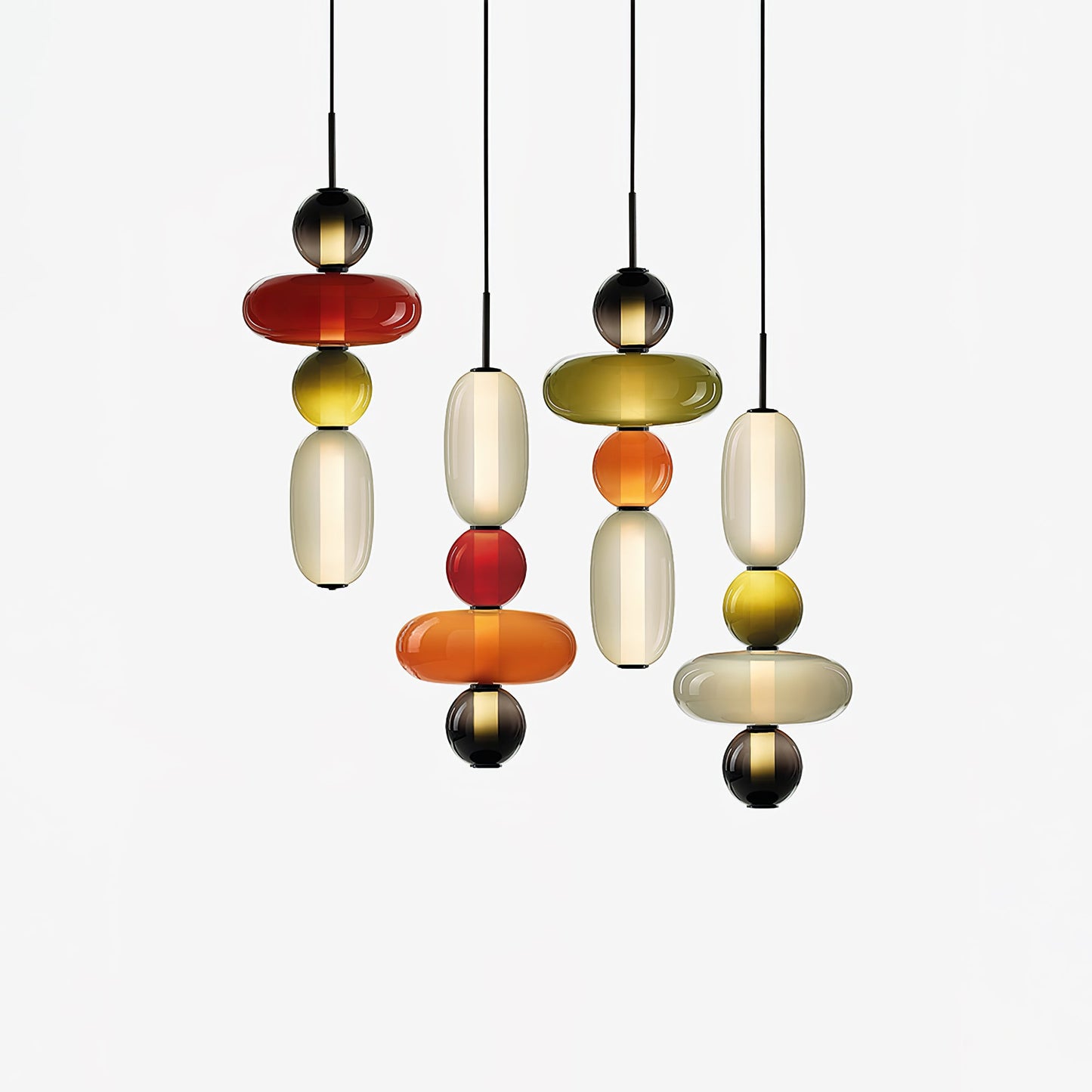 Candied Glass Combo Pendant Light Pendant light