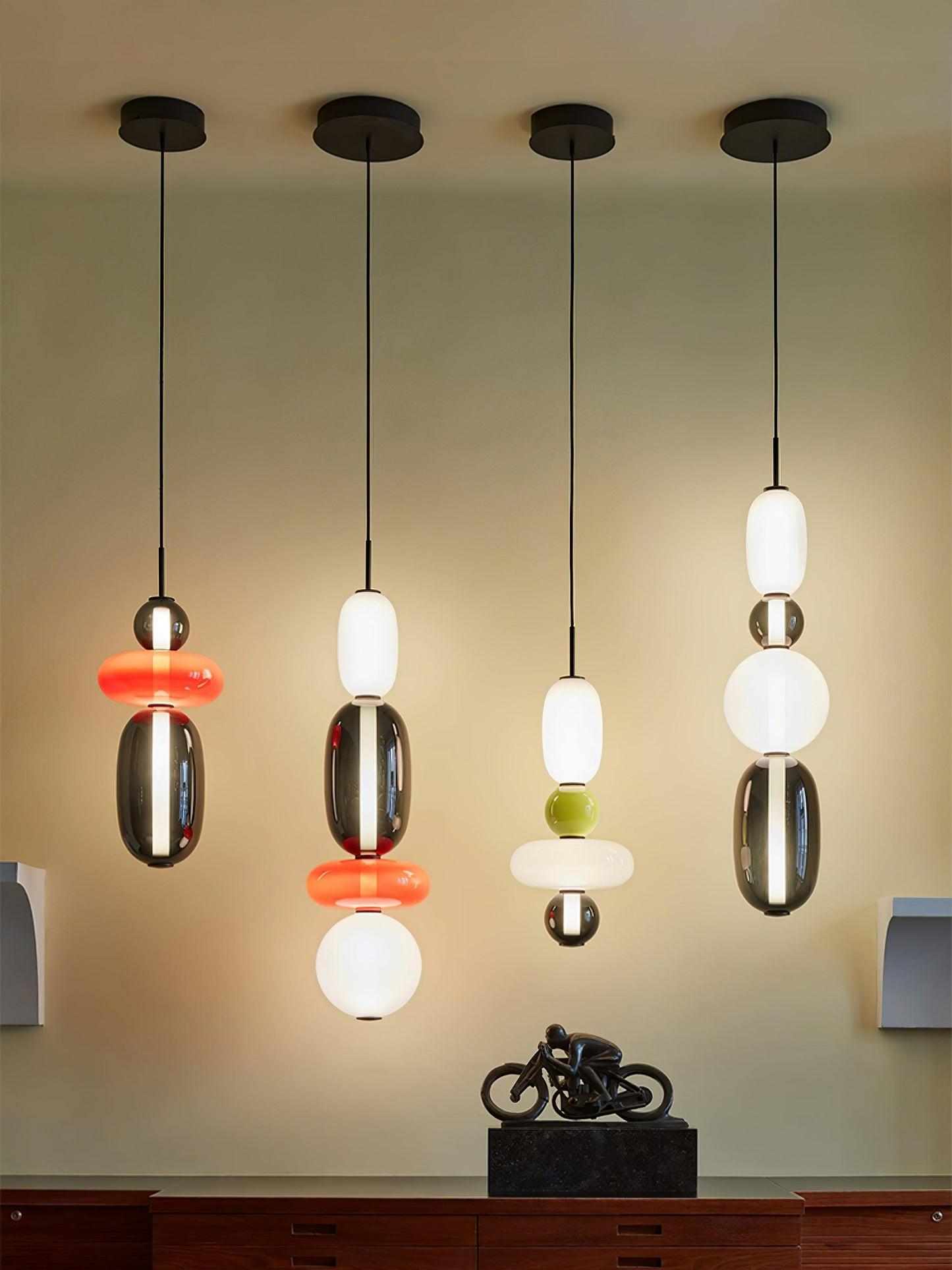 Candied Glass Combo Pendant Light Pendant light
