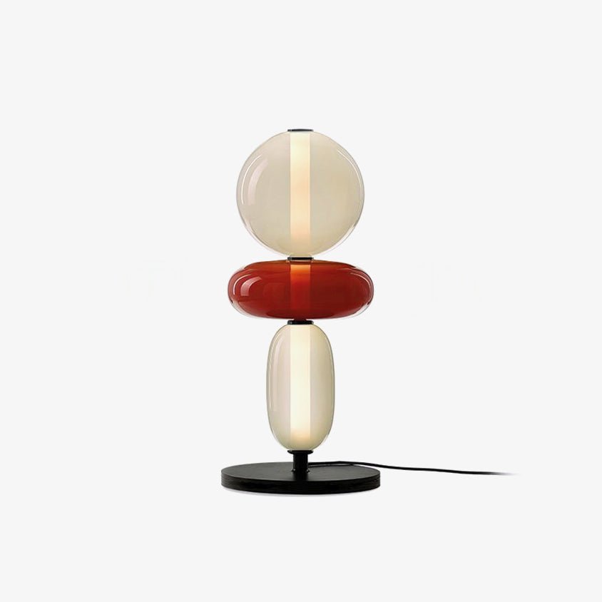 Candied Glass Table Light Model B Red Dia 7.9″ x H 17.7″ / Dia 20cm x H 45cm / Warm Light / US Plug Table lamp