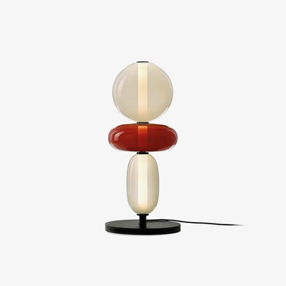 Candied Glass Table Light Model B Red Dia 7.9″ x H 17.7″ / Dia 20cm x H 45cm / Warm Light / US Plug Table lamp