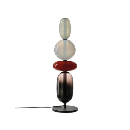 Candied Glass Table Light Model C Red Dia 7.9″ x H 26″ / Dia 20cm x H 66cm / Warm Light / US Plug Table lamp
