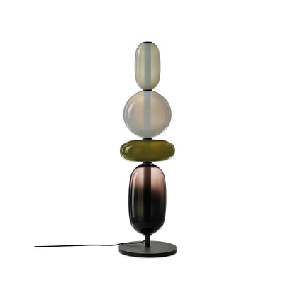 Candied Glass Table Light Model C Green Dia 7.9″ x H 26″ / Dia 20cm x H 66cm / Warm Light / US Plug Table lamp