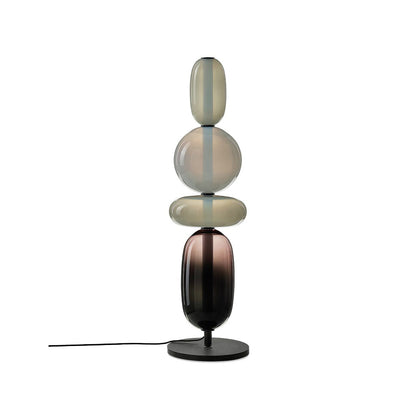 Candied Glass Table Light Model C White Dia 7.9″ x H 26″ / Dia 20cm x H 66cm / Warm Light / US Plug Table lamp