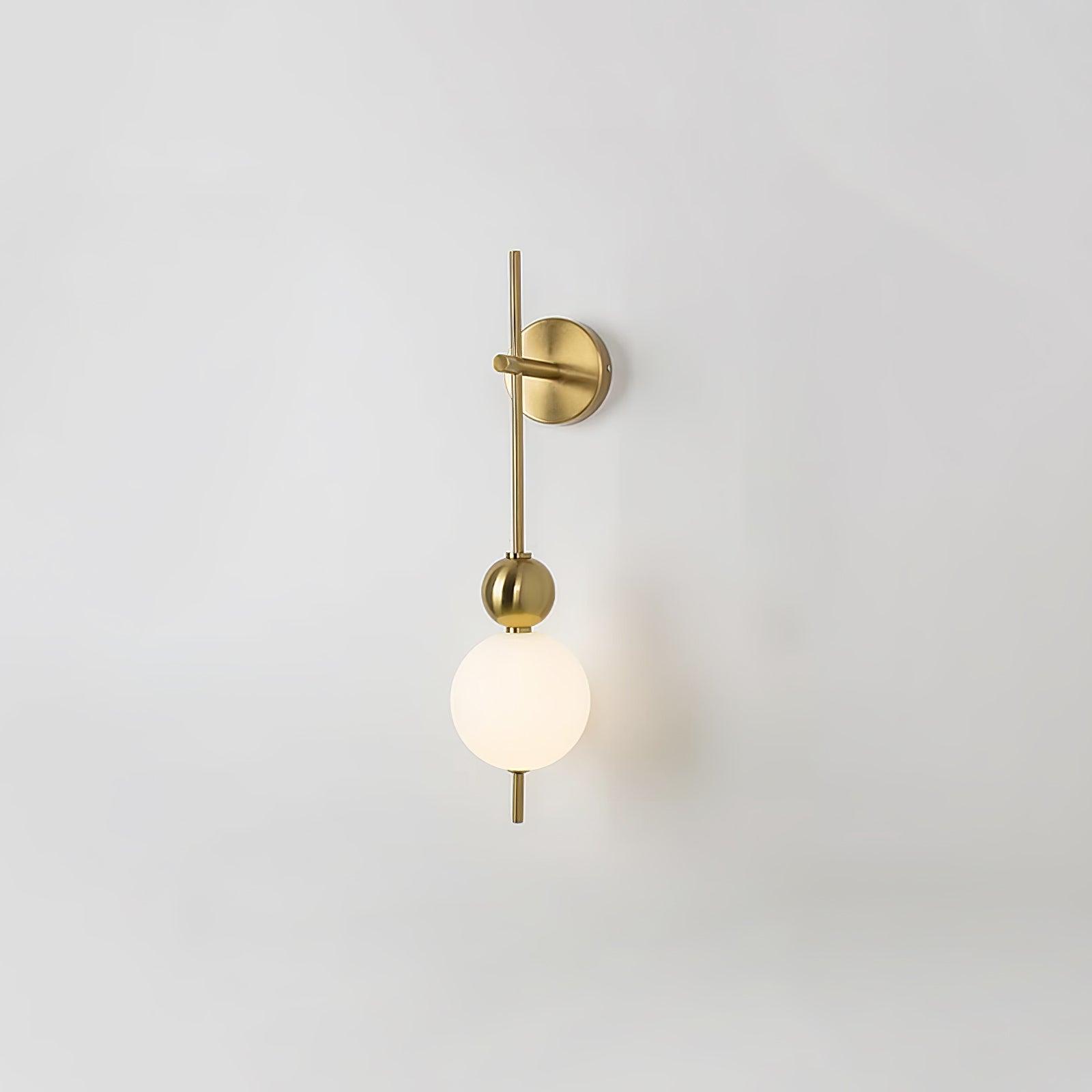 Candied Haws String Brass Wall Lamp ? 10.2″ x H 23.2″ / ? 15cm x H 59cm / Brass & White / Three-Color Changing Light