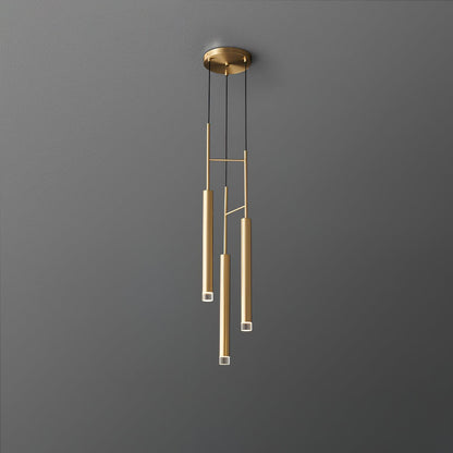 Candles Pendant Lamp 3 Heads Dia 7.9″ x H 36.6″ / Dia 20cm x H 93cm / Brass Pendant light