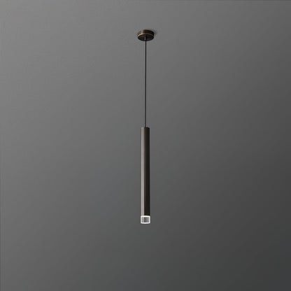 Candles Pendant Lamp 1 Head Dia 1.6″ x H 15.7″ / Dia 4cm x H 40cm / Black Pendant light