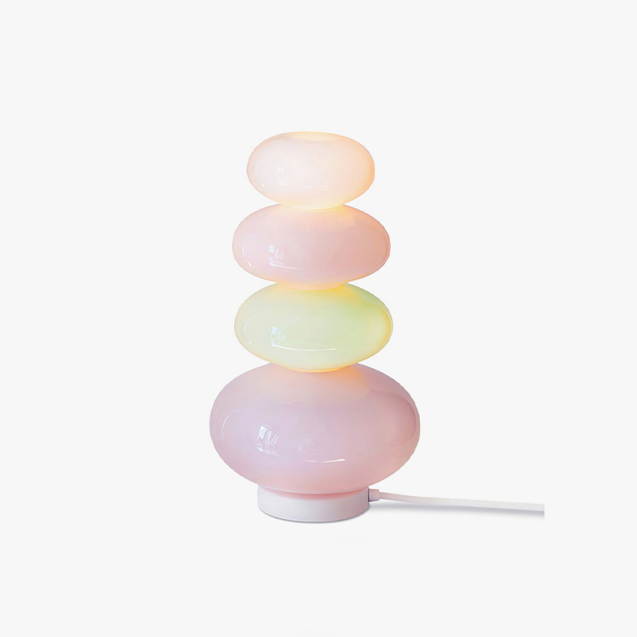 Candy Table Lamp Dia 7.8″ x H 14.3″/ Dia 20cm x H 36.5cm / Multicolor / US plug 1001 Table lamp