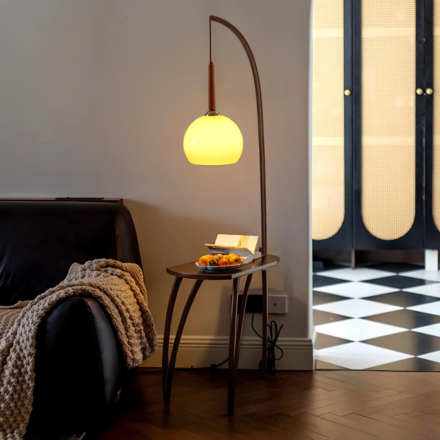 Cantilever Wood Accent Floor Lamp Floor lamp