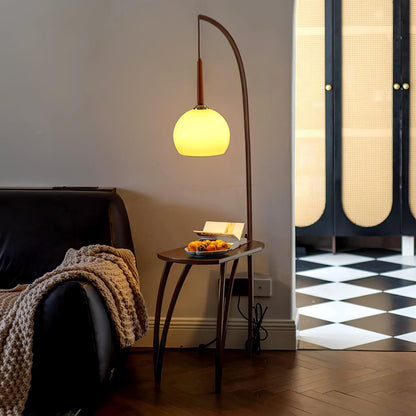Cantilever Wood Accent Floor Lamp Floor lamp