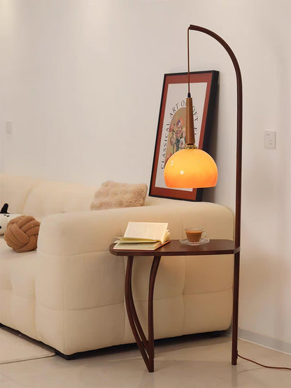 Cantilever Wood Accent Floor Lamp Floor lamp