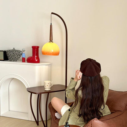 Cantilever Wood Accent Floor Lamp Floor lamp