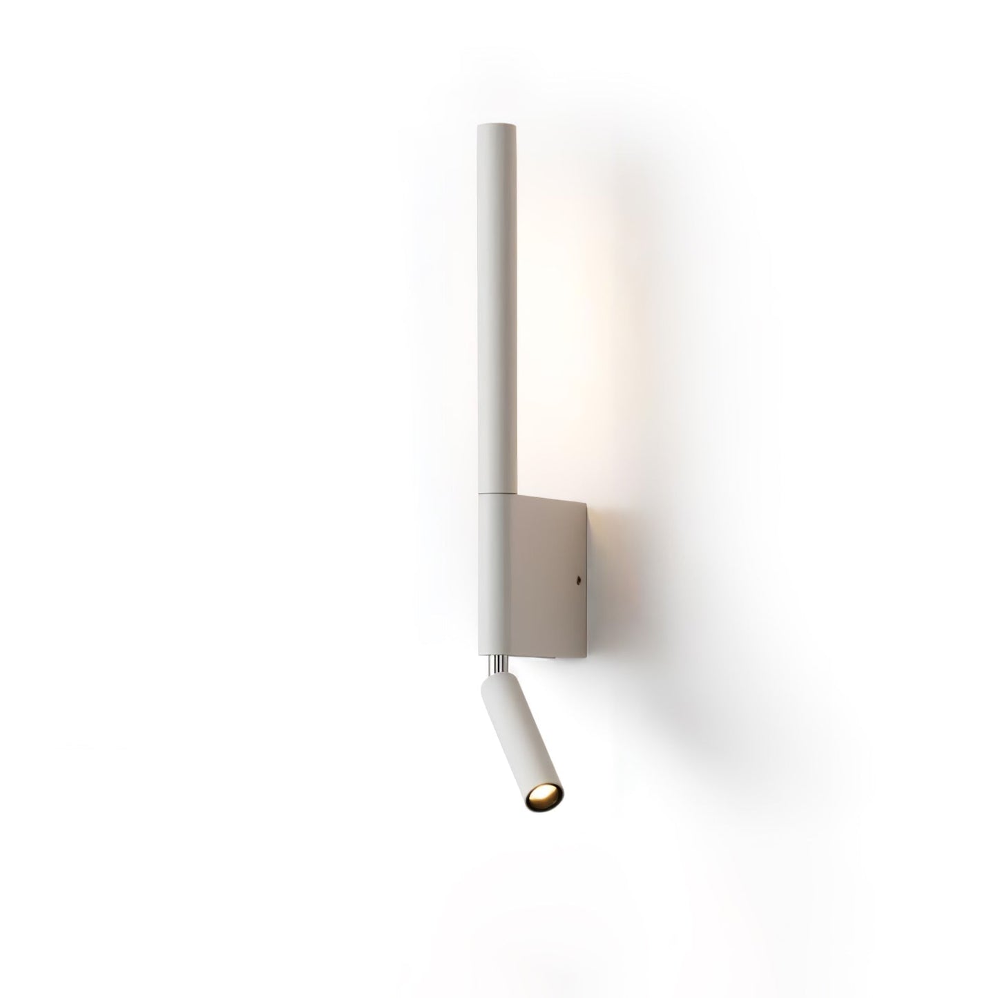 Canut LED Wall Light Dia 2.4″ x H 16.9″ / Dia 6cm x H 43cm / White / Warm Light Wall lamp