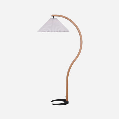 Caprani Floor Lamp ? 28.4″ x H 59″ / Dia 72cm x H 150cm / Beech wood + White / US plug Floor lamp