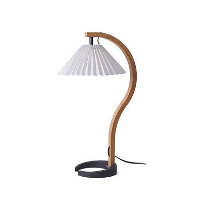 Caprani Table Lamp ? 13.8″ x H 24.4″ / Dia 35cm x H 62cm / Beech wood + white / US Plug Table lamp