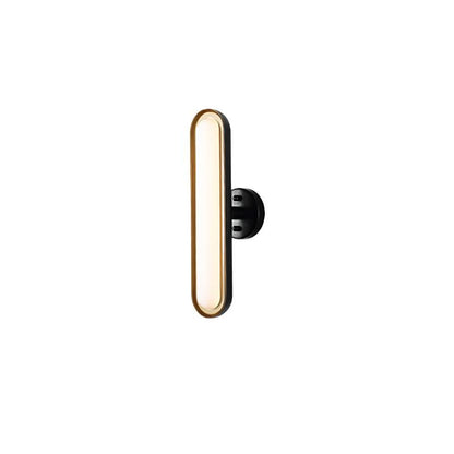 Capsule Wall Lamp Dia 5.1″ x H 18.1″ / Dia 13cm x H 46cm / Black & Frosted white / Warm White Wall lamp