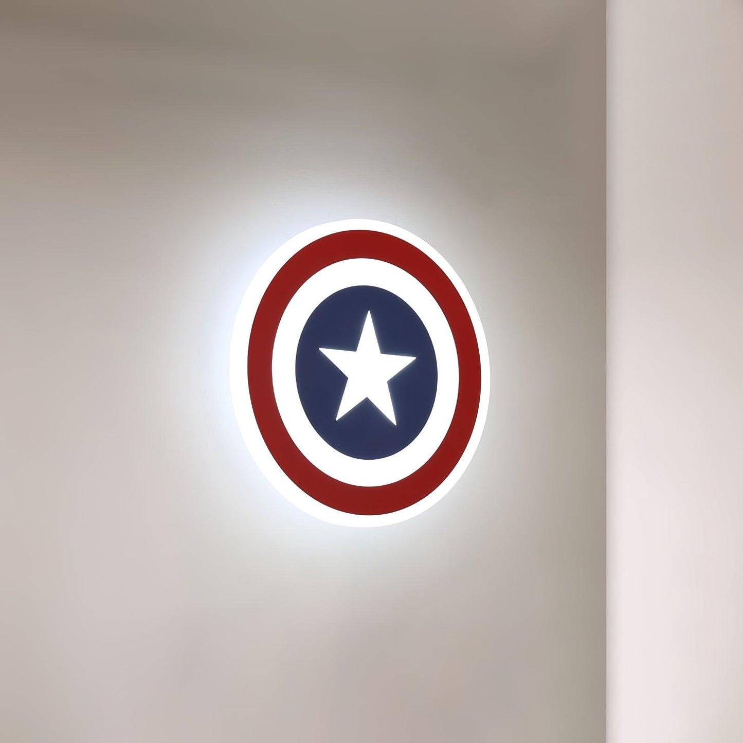Captain Wall Lamp Dia 8.7″ x H 8.7″ / Dia 22cm x H 22cm / Red + Blue / Warm Light Wall lamp