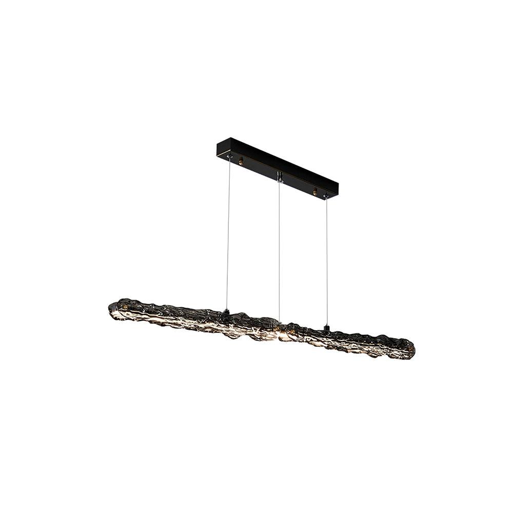 Capuccio LED Linear Pendant Lamp Model B Size: L 90cm x W 5cm x H 8cm / L 35.4″ x W 2″ x H 3.1″ / Black / Warm Light