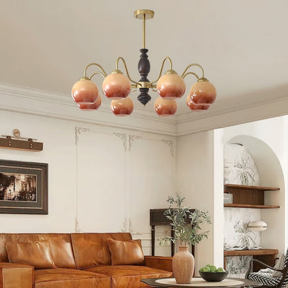 Caramel Orb Chandelier Chandelier