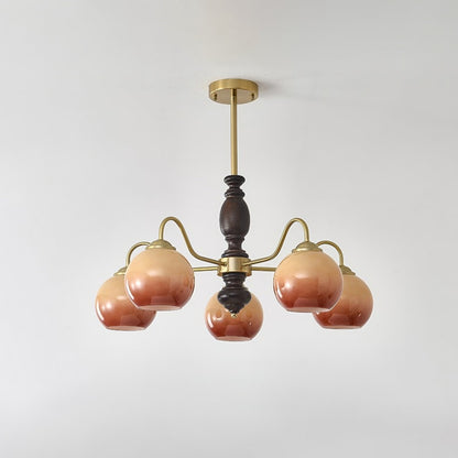 Caramel Orb Chandelier Chandelier