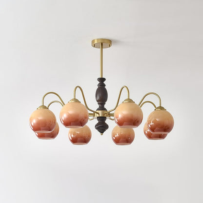 Caramel Orb Chandelier Chandelier