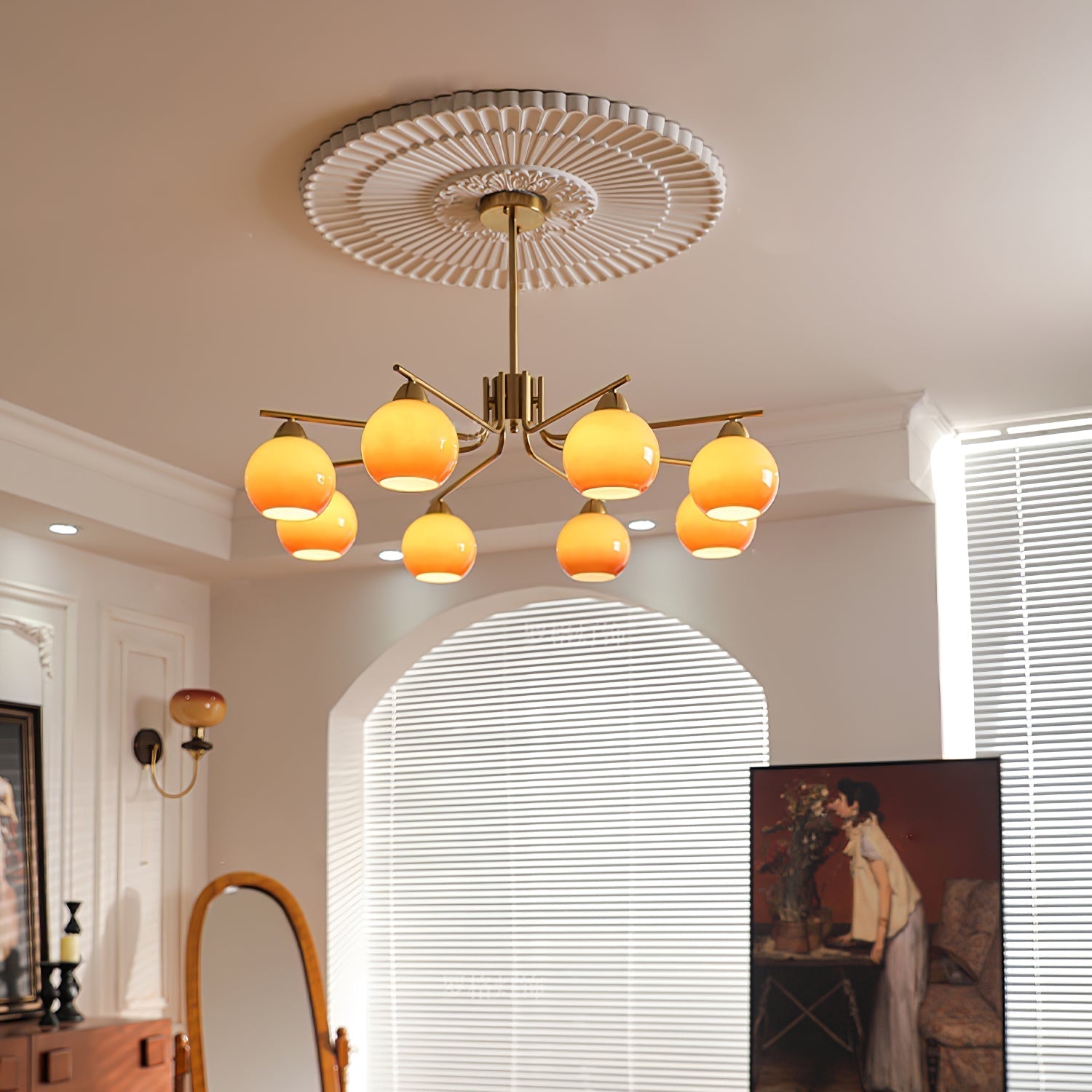 Caramel Sphere Chandelier Chandelier