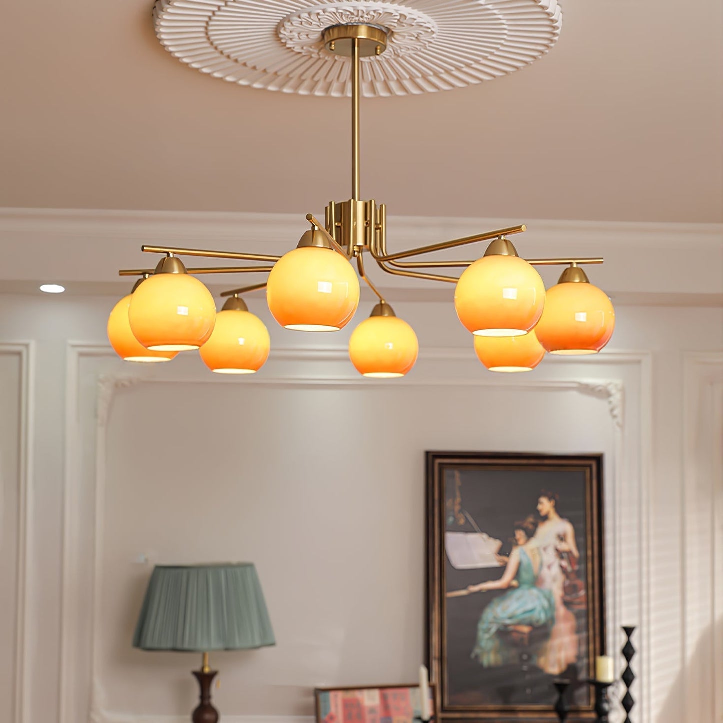 Caramel Sphere Chandelier Chandelier