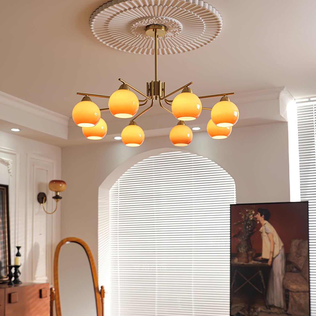 Caramel Sphere Chandelier Chandelier