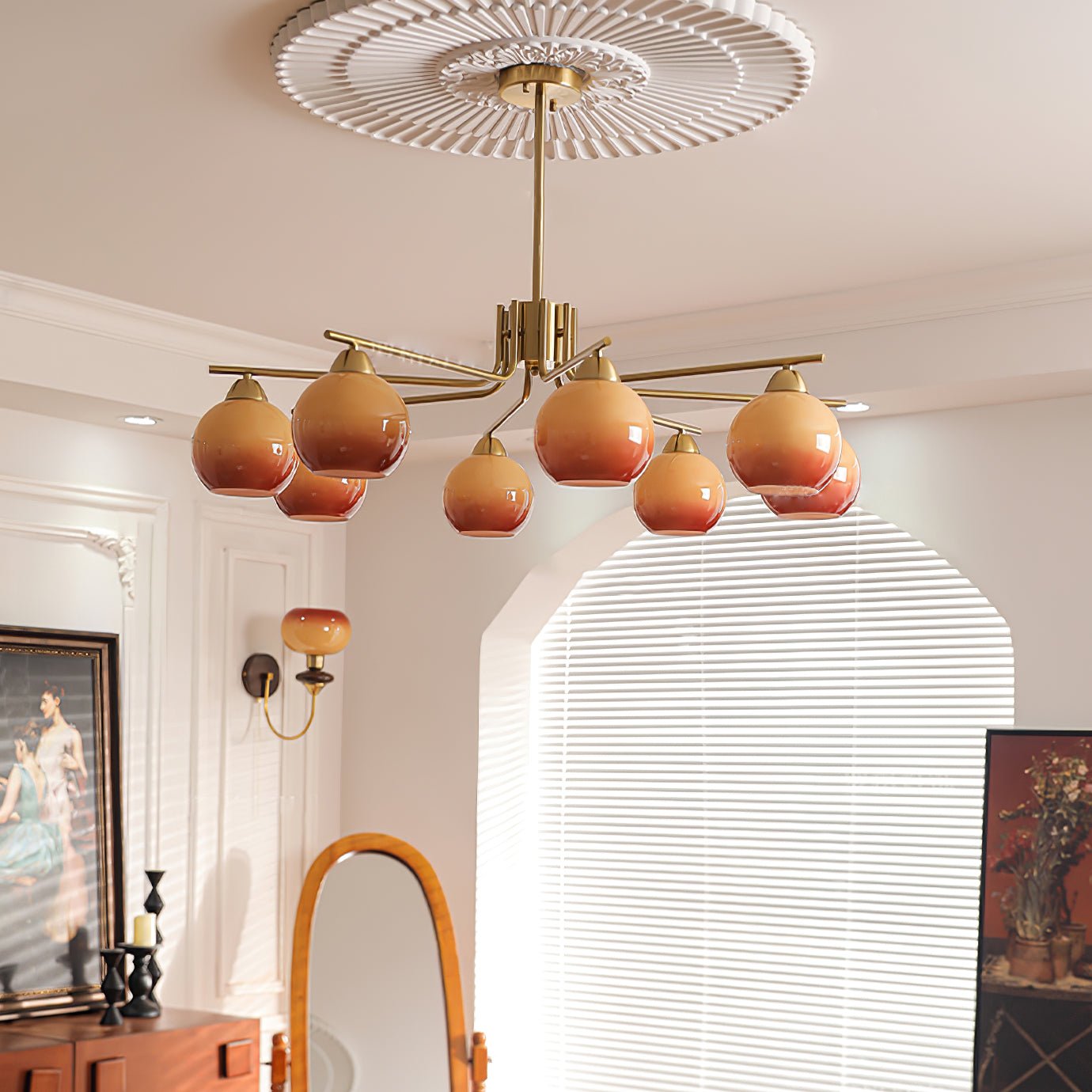 Caramel Sphere Chandelier Chandelier