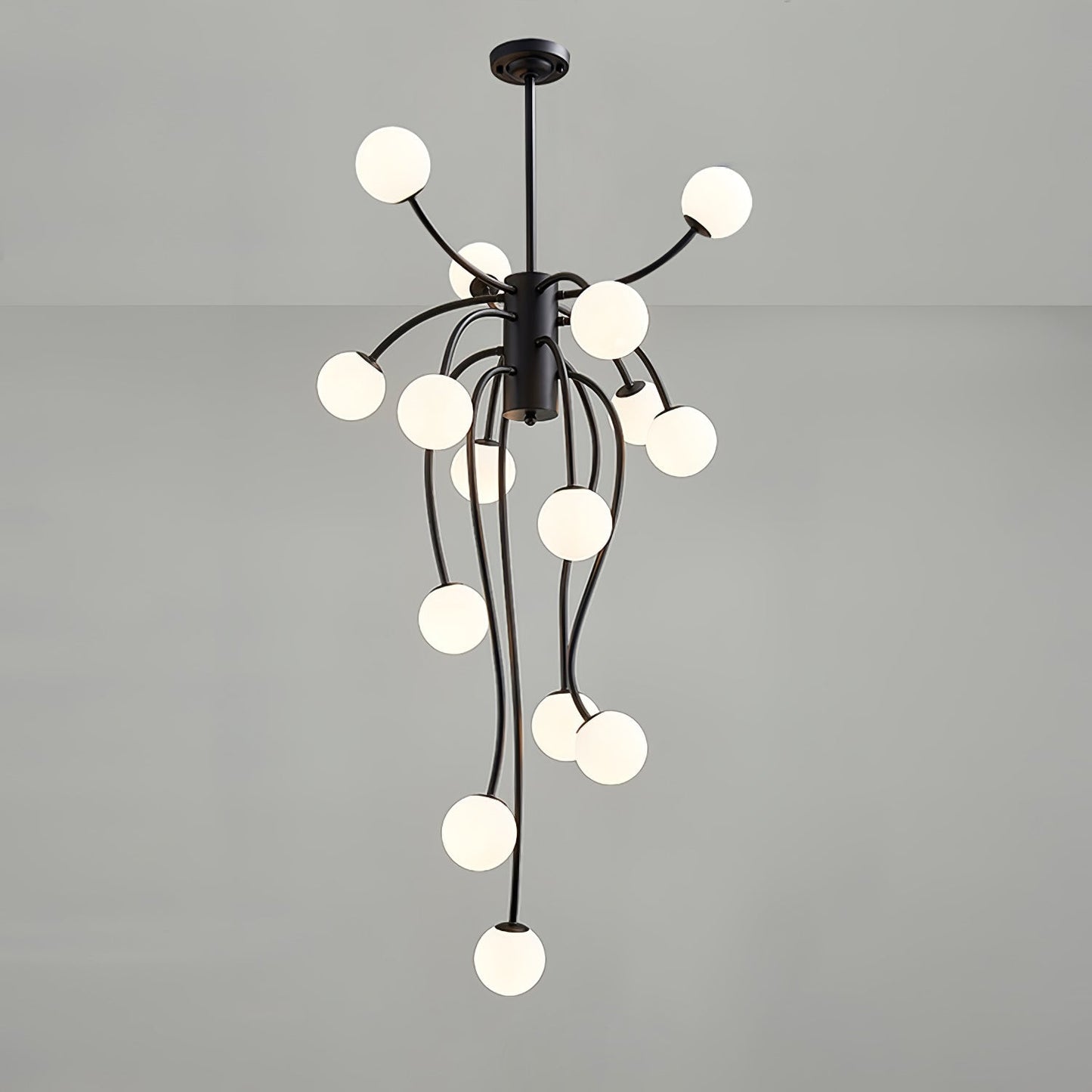 Caroline Chandelier Dia 27.6″ x H 47.2″ / Dia 70cm x H 120cm / Black Chandelier