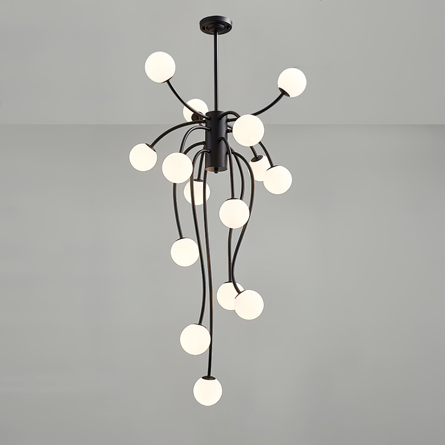 Caroline Chandelier Dia 27.6″ x H 47.2″ / Dia 70cm x H 120cm / Black Chandelier