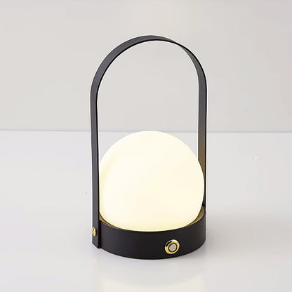 Carrie Built-in Battery Table Lamp ? 5.9″ x H 9.3″ / Dia 15cm x H 23.5cm / Black / Three-Color Changing Light Table lamp