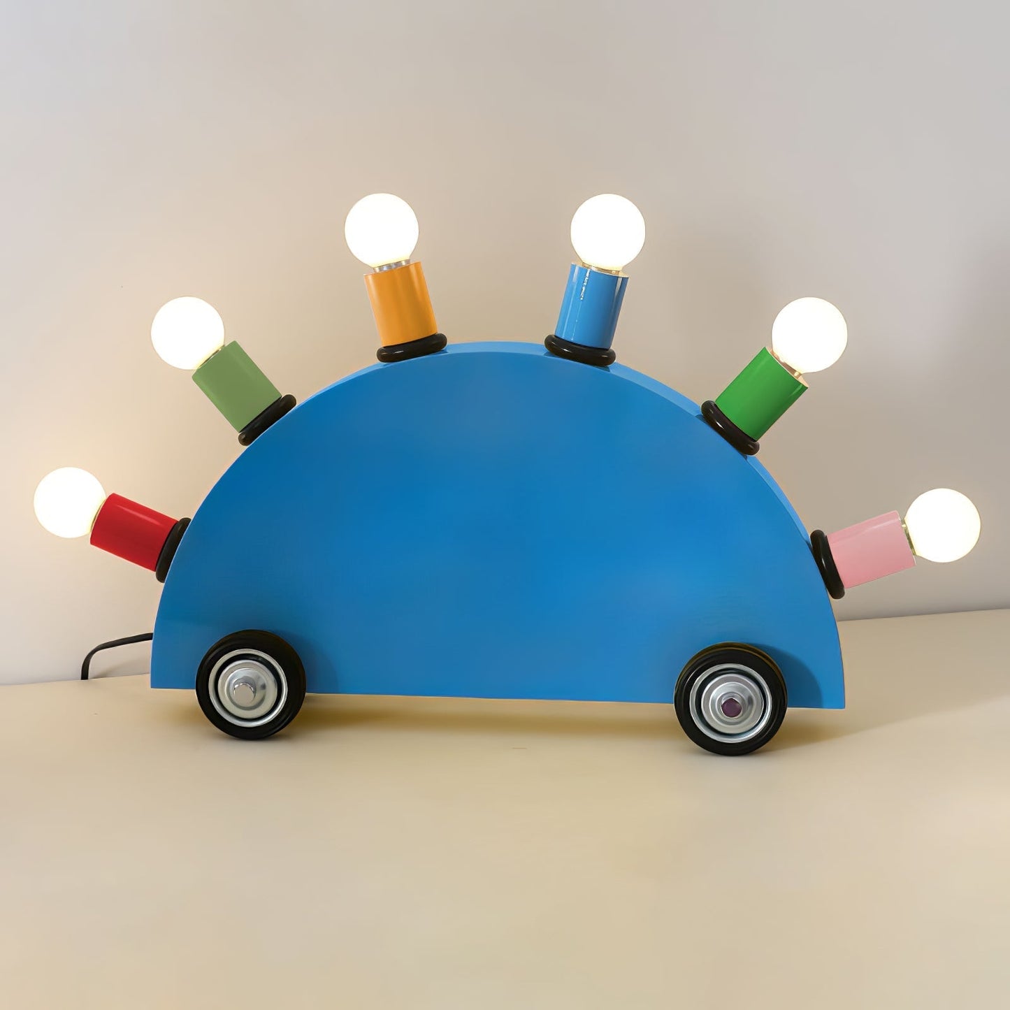Cartoon Car Table Lamp Dia 24.4″ x H 14.2″ / Dia 62cm x H 36cm / Blue / US Plug Table lamp