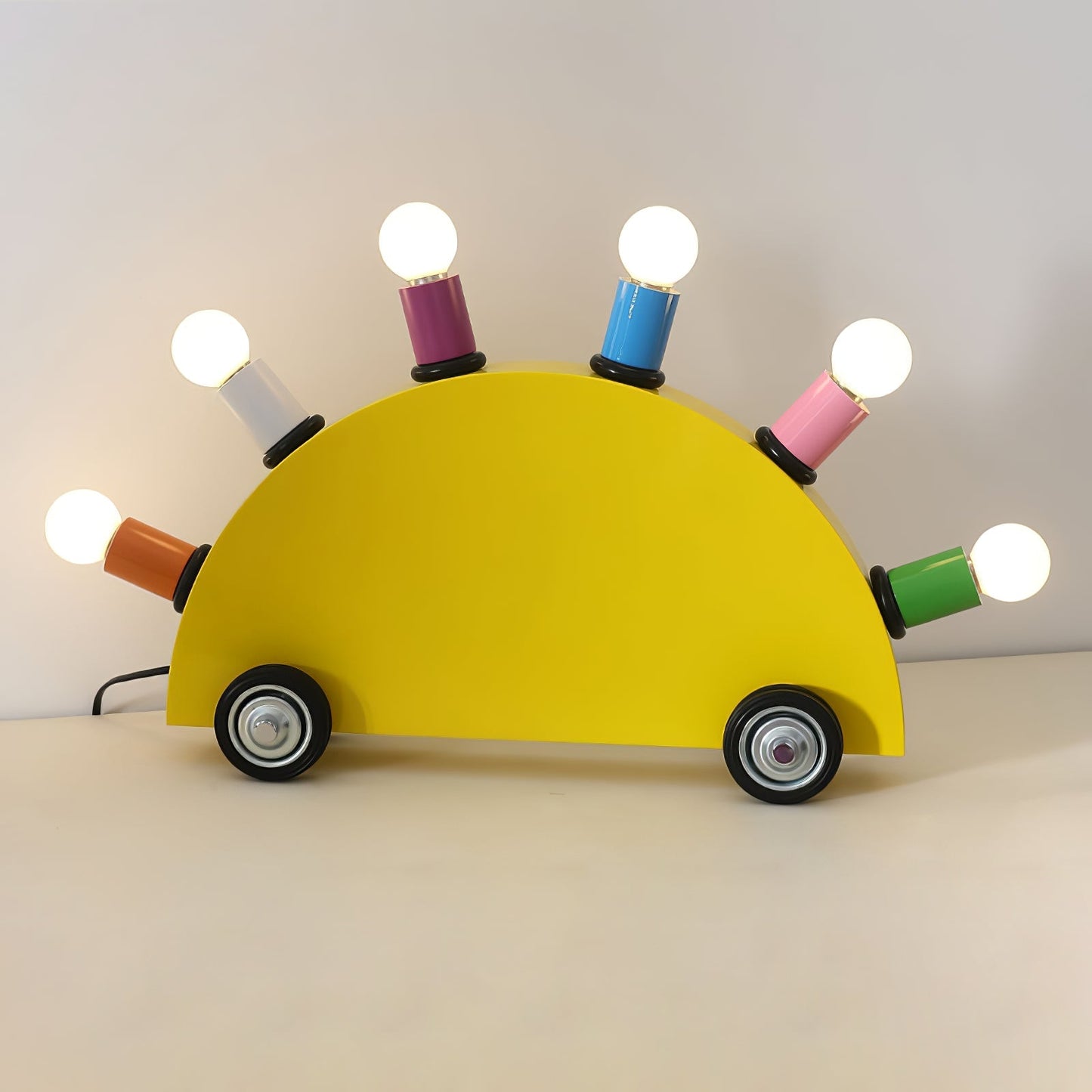 Cartoon Car Table Lamp Dia 24.4″ x H 14.2″ / Dia 62cm x H 36cm / Yellow / US Plug Table lamp