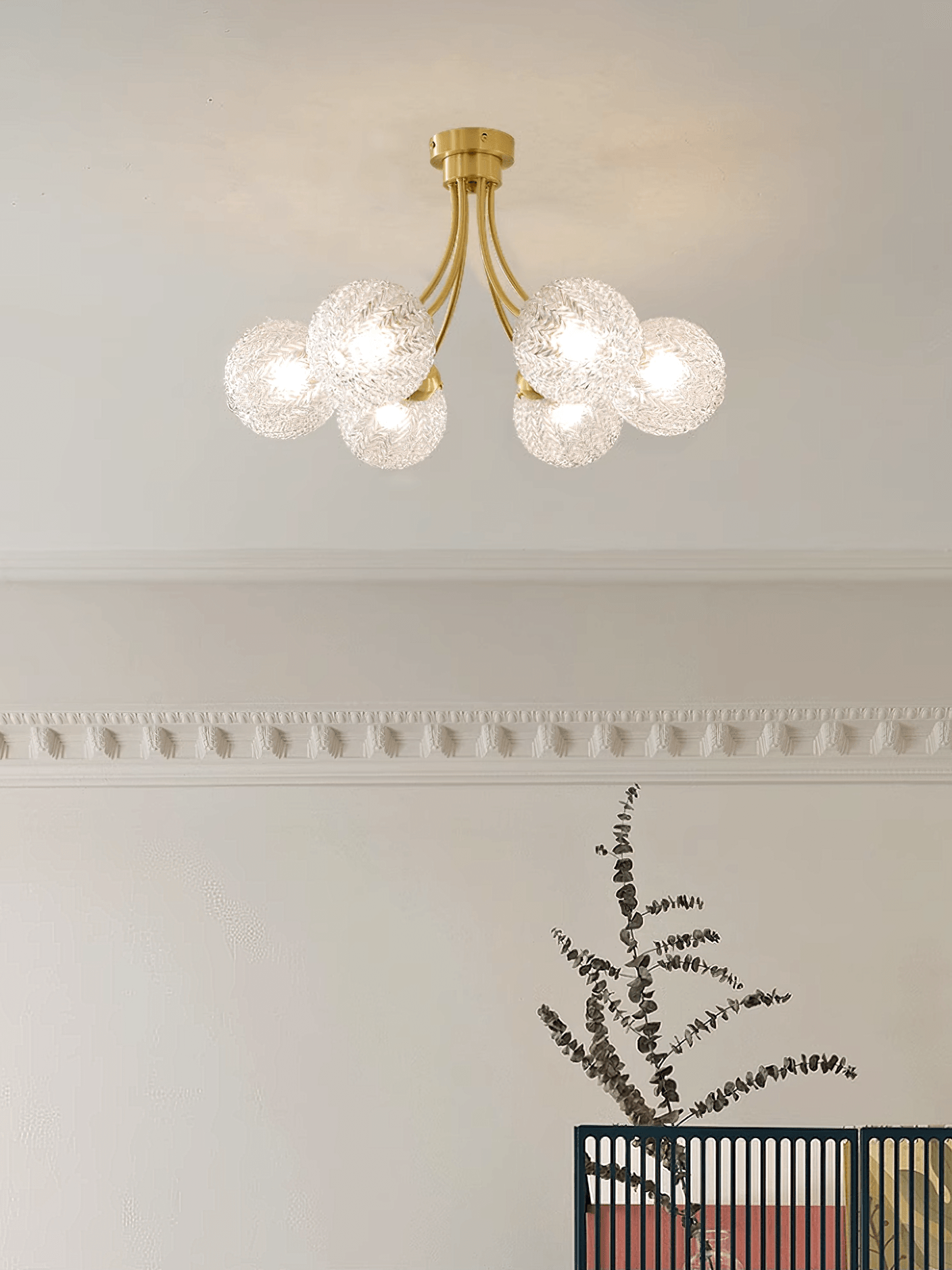 Carved Glass Ceiling Lamp Ceiling lamp