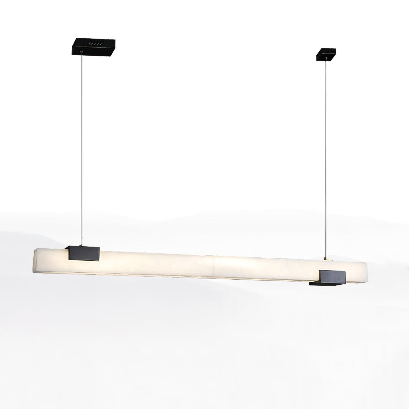 Cary Alabaster Pendant Light Dia 47.2″ x H 3.1″ / Dia 120cm x H 8cm / Black & White / Warm Light Pendant light