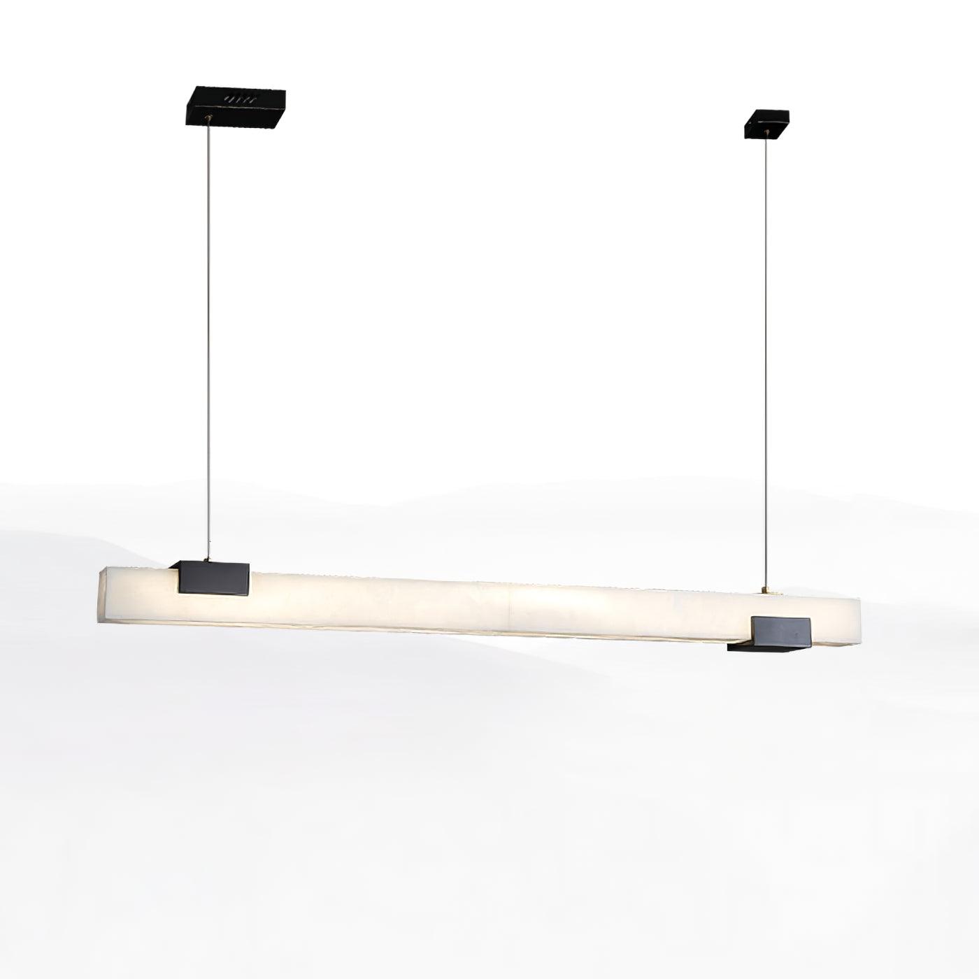Cary Alabaster Pendant Light Dia 39.4″ x H 3.1″ / Dia 100cm x H 8cm / Black & White / Warm Light Pendant light