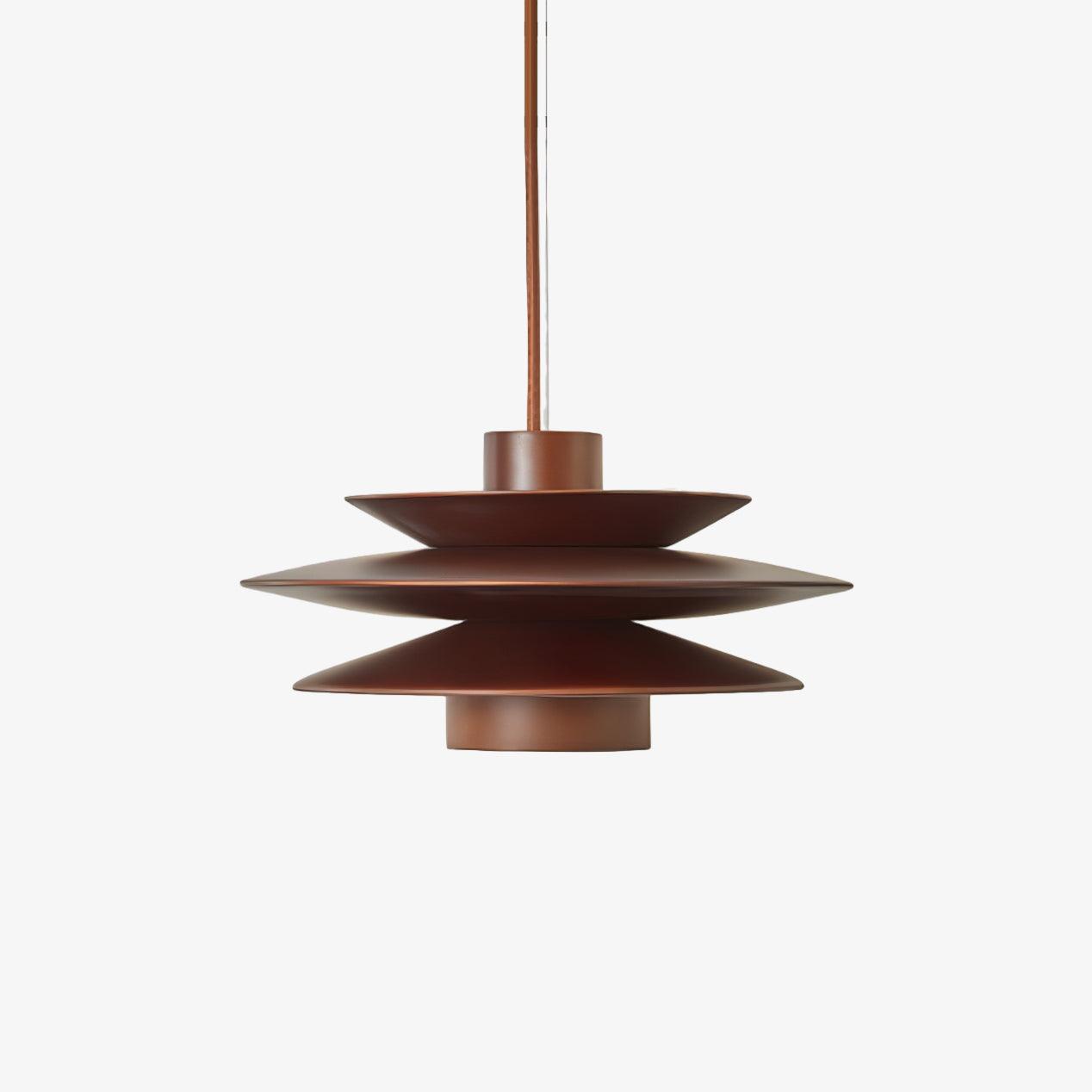 Cascade Wooden Disc Pendant Lamp Pendant light